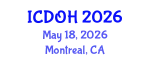 International Conference on Dental and Oral Health (ICDOH) May 18, 2026 - Montreal, Canada