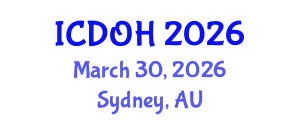 International Conference on Dental and Oral Health (ICDOH) March 30, 2026 - Sydney, Australia