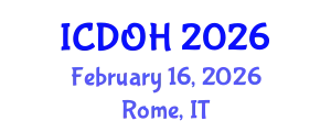International Conference on Dental and Oral Health (ICDOH) February 16, 2026 - Rome, Italy