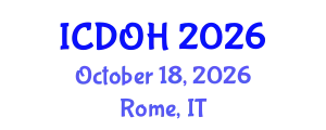 International Conference on Dental and Oral Health (ICDOH) October 18, 2026 - Rome, Italy