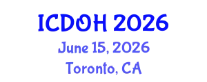 International Conference on Dental and Oral Health (ICDOH) June 15, 2026 - Toronto, Canada