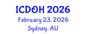 International Conference on Dental and Oral Health (ICDOH) February 23, 2026 - Sydney, Australia