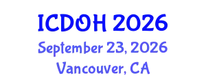 International Conference on Dental and Oral Health (ICDOH) September 23, 2026 - Vancouver, Canada