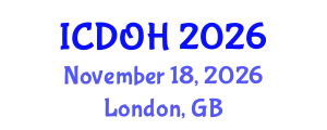 International Conference on Dental and Oral Health (ICDOH) November 18, 2026 - London, United Kingdom