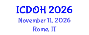 International Conference on Dental and Oral Health (ICDOH) November 11, 2026 - Rome, Italy