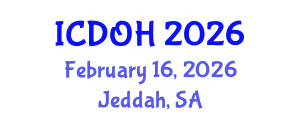 International Conference on Dental and Oral Health (ICDOH) February 16, 2026 - Jeddah, Saudi Arabia
