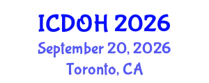 International Conference on Dental and Oral Health (ICDOH) September 20, 2026 - Toronto, Canada
