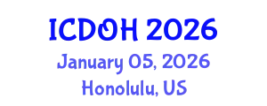 International Conference on Dental and Oral Health (ICDOH) January 05, 2026 - Honolulu, United States