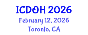 International Conference on Dental and Oral Health (ICDOH) February 12, 2026 - Toronto, Canada