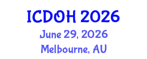 International Conference on Dental and Oral Health (ICDOH) June 29, 2026 - Melbourne, Australia