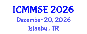 International Conference on Mechanics, Materials Science and Engineering (ICMMSE) December 20, 2026 - Istanbul, Turkey