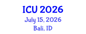 International Conference on Ultrasonics (ICU) July 15, 2026 - Bali, Indonesia