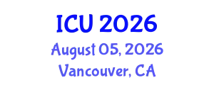 International Conference on Ultrasonics (ICU) August 05, 2026 - Vancouver, Canada