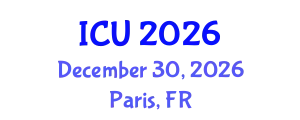 International Conference on Ultrasonics (ICU) December 30, 2026 - Paris, France