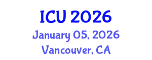 International Conference on Ultrasonics (ICU) January 05, 2026 - Vancouver, Canada