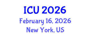 International Conference on Ultrasonics (ICU) February 16, 2026 - New York, United States