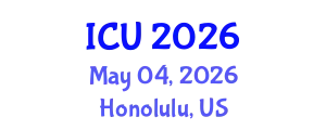 International Conference on Ultrasonics (ICU) May 04, 2026 - Honolulu, United States