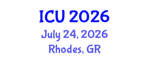 International Conference on Ultrasonics (ICU) July 24, 2026 - Rhodes, Greece