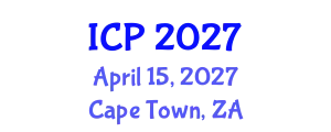 International Conference on Pathology (ICP) April 15, 2027 - Cape Town, South Africa