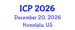 International Conference on Pathology (ICP) December 20, 2026 - Honolulu, United States