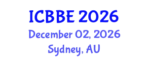 International Conference on Biological and Bioprocess Engineering (ICBBE) December 02, 2026 - Sydney, Australia