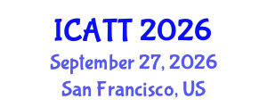 International Conference on Addiction Treatment and Therapy (ICATT) September 27, 2026 - San Francisco, United States