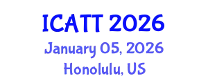 International Conference on Addiction Treatment and Therapy (ICATT) January 05, 2026 - Honolulu, United States