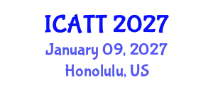 International Conference on Addiction Treatment and Therapy (ICATT) January 09, 2027 - Honolulu, United States