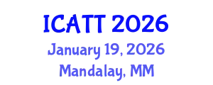 International Conference on Addiction Treatment and Therapy (ICATT) January 19, 2026 - Mandalay, Myanmar