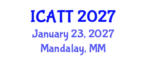 International Conference on Addiction Treatment and Therapy (ICATT) January 23, 2027 - Mandalay, Myanmar