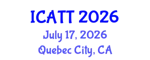 International Conference on Addiction Treatment and Therapy (ICATT) July 17, 2026 - Quebec City, Canada