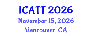 International Conference on Addiction Treatment and Therapy (ICATT) November 15, 2026 - Vancouver, Canada