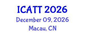International Conference on Addiction Treatment and Therapy (ICATT) December 09, 2026 - Macau, China