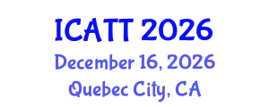 International Conference on Addiction Treatment and Therapy (ICATT) December 16, 2026 - Quebec City, Canada