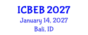 International Conference on Biomedical Engineering and Biotechnology (ICBEB) January 14, 2027 - Bali, Indonesia