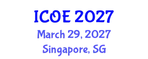 International Conference on Organic Electronics (ICOE) March 29, 2027 - Singapore, Singapore