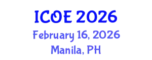 International Conference on Organic Electronics (ICOE) February 16, 2026 - Manila, Philippines