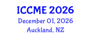 International Conference on Civil and Materials Engineering (ICCME) December 01, 2026 - Auckland, New Zealand