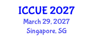 International Conference on Civil and Urban Engineering (ICCUE) March 29, 2027 - Singapore, Singapore