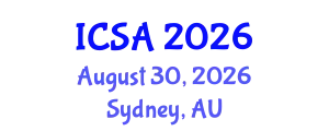 International Conference on Surgery and Anesthesia (ICSA) August 30, 2026 - Sydney, Australia