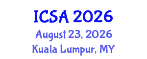 International Conference on Surgery and Anesthesia (ICSA) August 23, 2026 - Kuala Lumpur, Malaysia