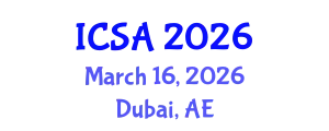 International Conference on Surgery and Anesthesia (ICSA) March 16, 2026 - Dubai, United Arab Emirates