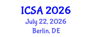 International Conference on Surgery and Anesthesia (ICSA) July 22, 2026 - Berlin, Germany