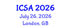 International Conference on Surgery and Anesthesia (ICSA) July 26, 2026 - London, United Kingdom