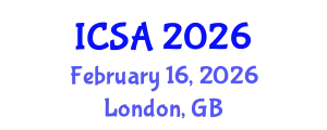 International Conference on Surgery and Anesthesia (ICSA) February 16, 2026 - London, United Kingdom