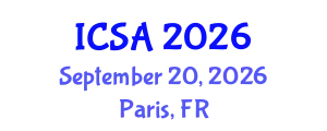 International Conference on Surgery and Anesthesia (ICSA) September 20, 2026 - Paris, France