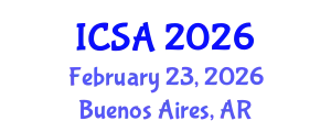 International Conference on Surgery and Anesthesia (ICSA) February 23, 2026 - Buenos Aires, Argentina