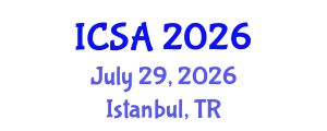 International Conference on Surgery and Anesthesia (ICSA) July 29, 2026 - Istanbul, Turkey