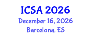 International Conference on Surgery and Anesthesia (ICSA) December 16, 2026 - Barcelona, Spain