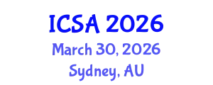 International Conference on Surgery and Anesthesia (ICSA) March 30, 2026 - Sydney, Australia